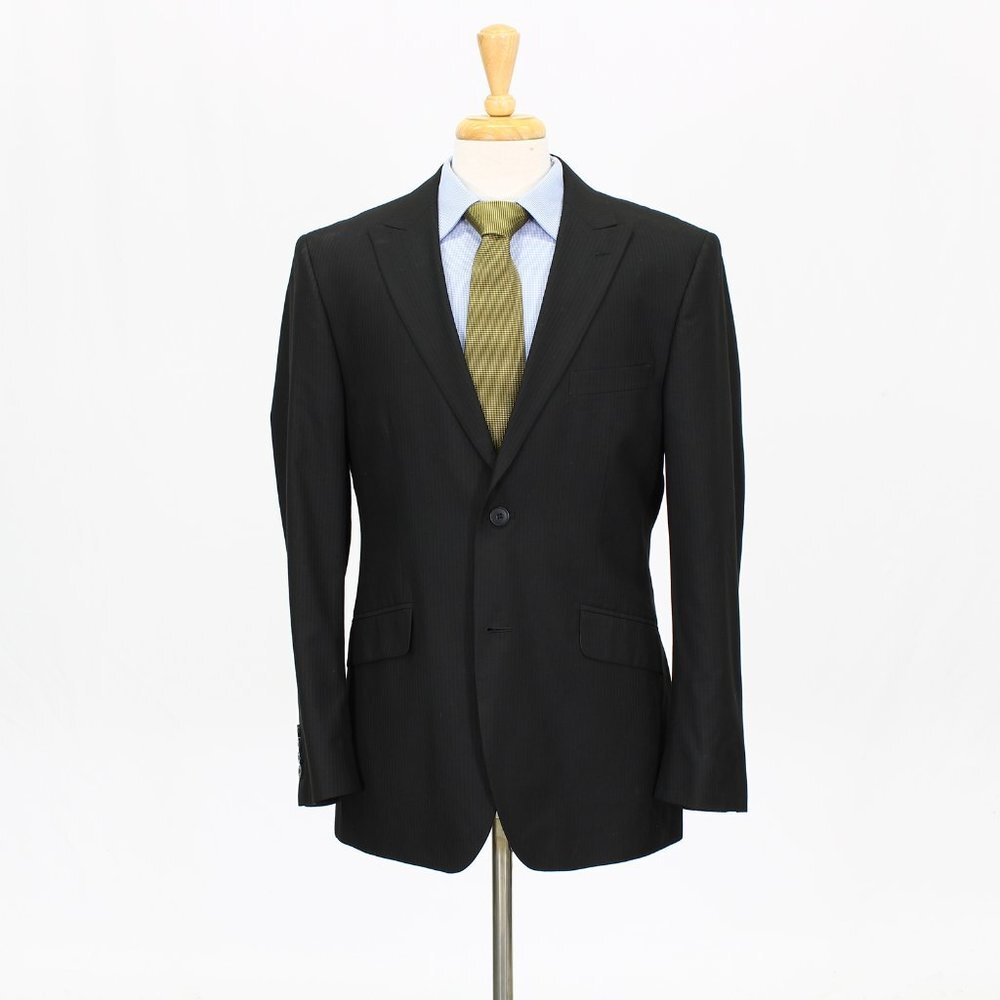 J. Ferrar 40R Gray Striped 2-Button Sport Coat Blazer Jacket P433